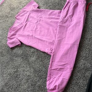 Figs Vibrant Pink joggers